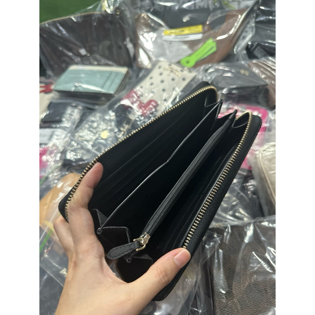 ORIG & IMPORTED KS Natalia Large Continental Long Wallet in Black