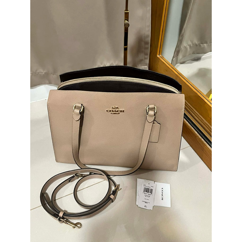ORIG Preloved RARE CCH Tatum Carryall Large Taupe Tote Bag