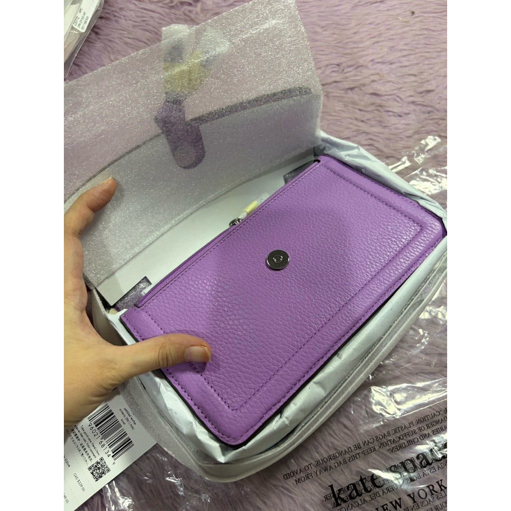ORIG & IMPORTED KS Mini Knott Flap Crossbody Bag Lilac/Purple