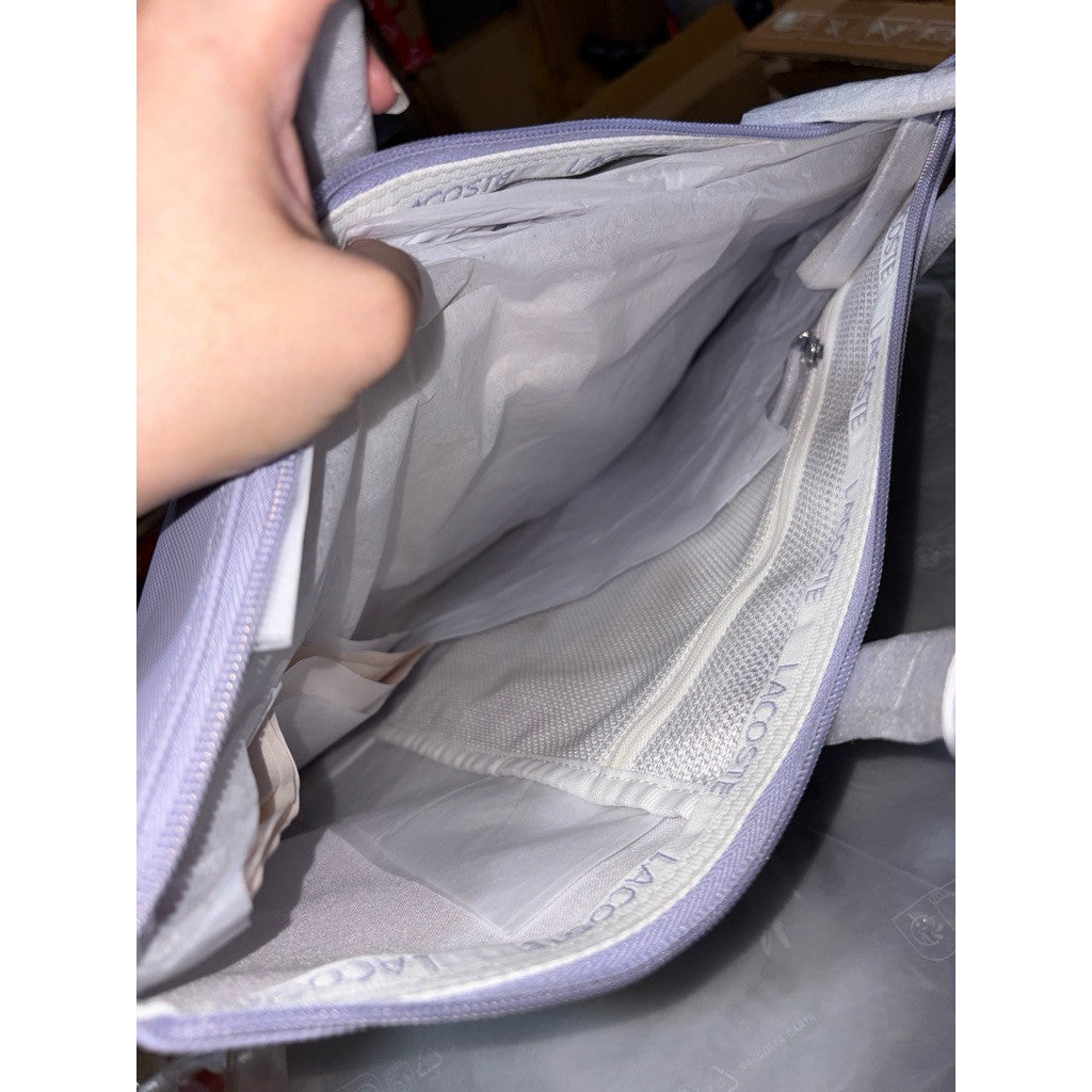 ORIG & IMPORTED Lacoste LCT L.12.12 Concept Tote Large and Small LAVENDER LILAC PURPLE BAG