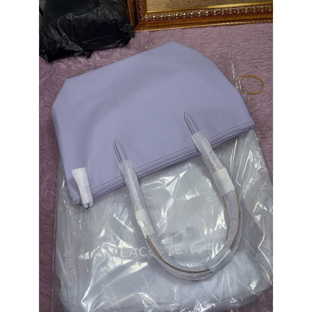 ORIG & IMPORTED Lacoste LCT L.12.12 Concept Tote Large and Small LAVENDER LILAC PURPLE BAG