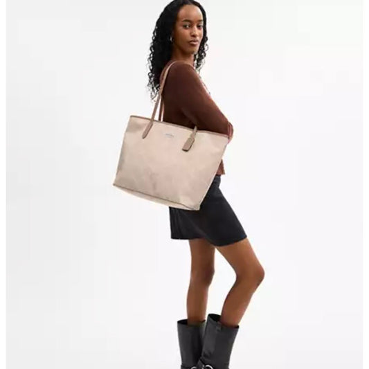 ORIG & IMPORTED CCH Large City Tote Bag In Sand/Taupe