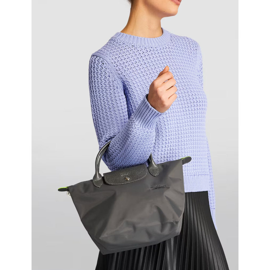 ORIG & IMPORTED GRAPHITE GRAY Longchamp LC Le Pliage Nylon Tote Bag