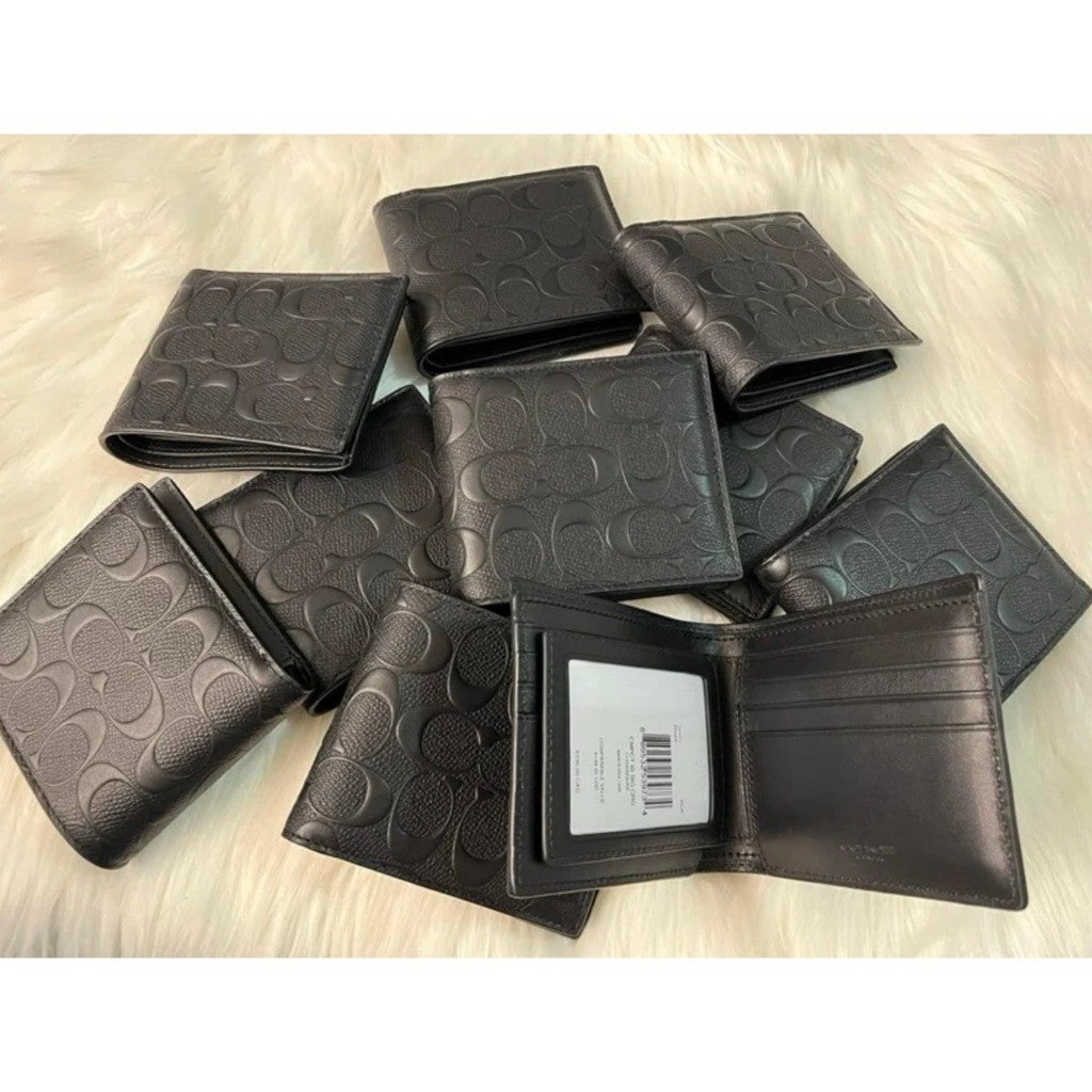 ORIG & IMPORTED CCH Men Compact Bifold Wallet Black/Brown