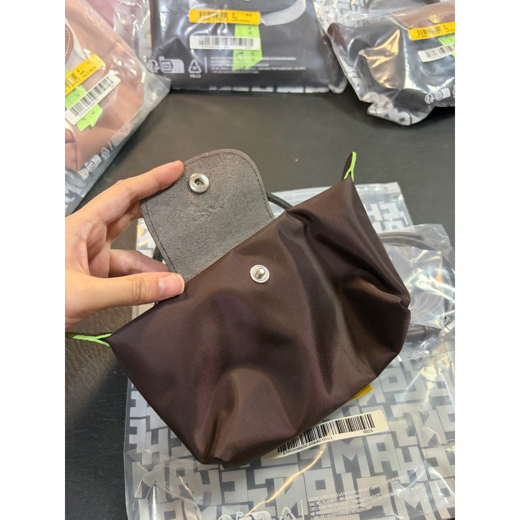 ORIG & IMPORTED MOCHA BROWN Longchamp LC Le Pliage Nylon Tote Bag