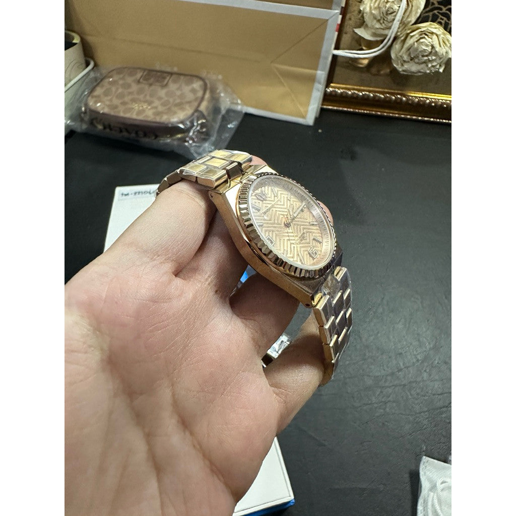 ORIG & IMPORTED Technomarine TERRA NOVA TM-225066 36mm Rose Gold Lady's Watch