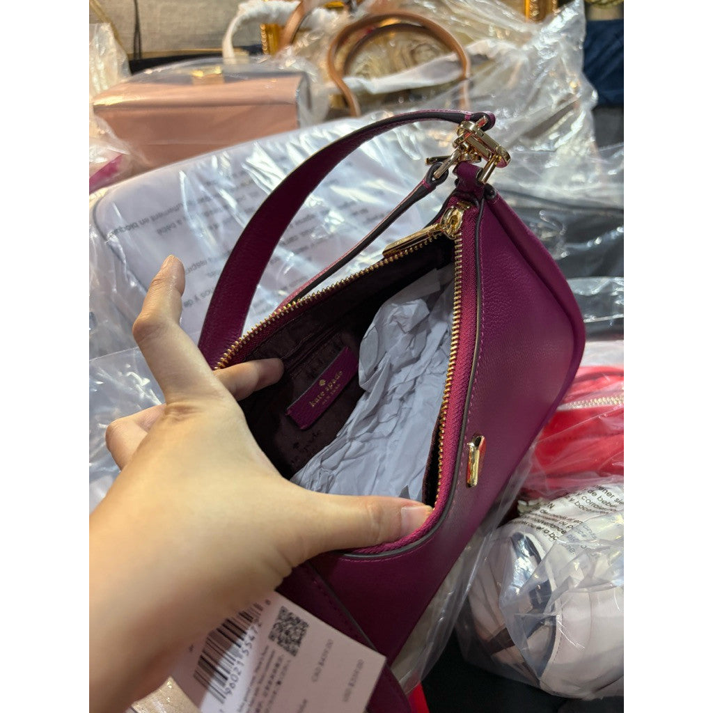ORIG & IMPORTED KS Kayla Small Convertible Shoulder Bag Dark Raspberry Pink