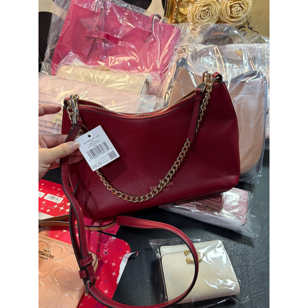 ORIG & IMPORTED KS Zippy Convertible Crossbody Red Shoulder Bag