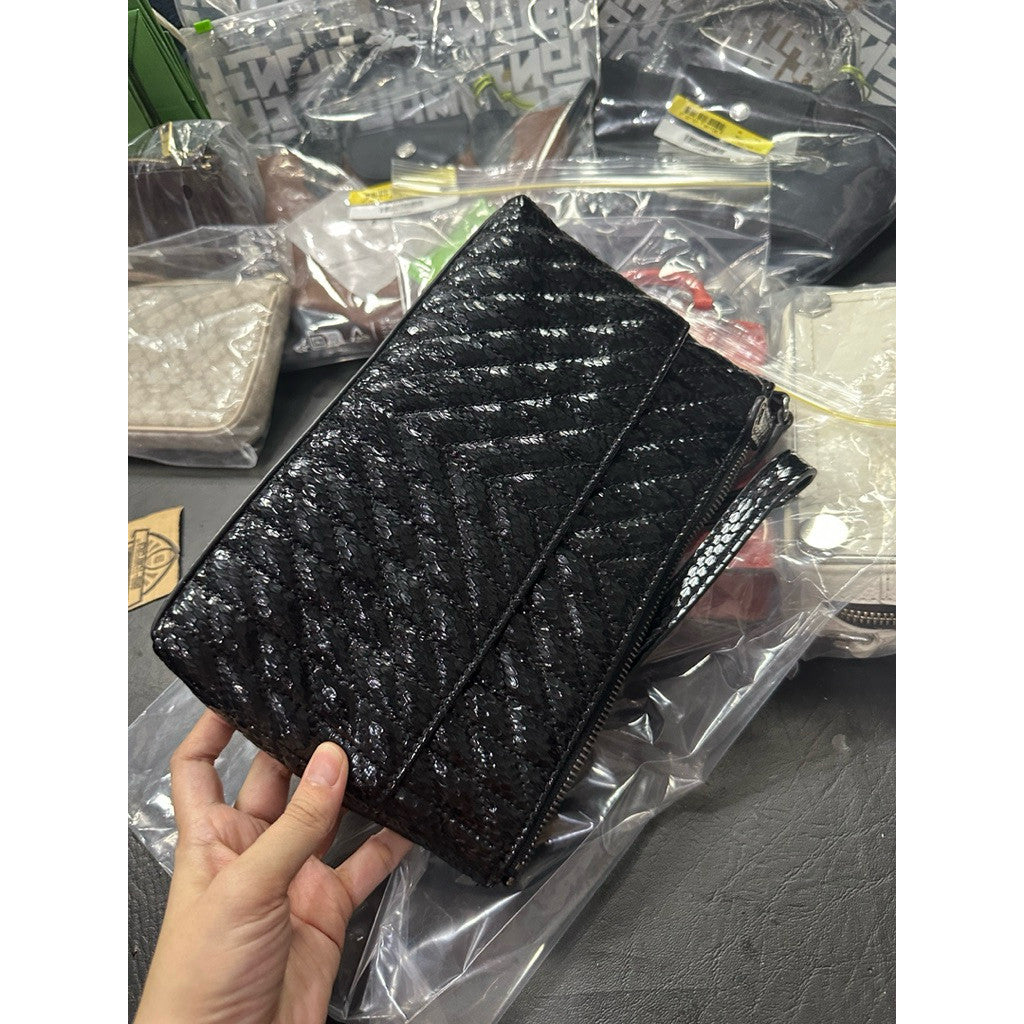 ORIG & IMPORTED Karl Lagerfield KL Black Clutch Bag