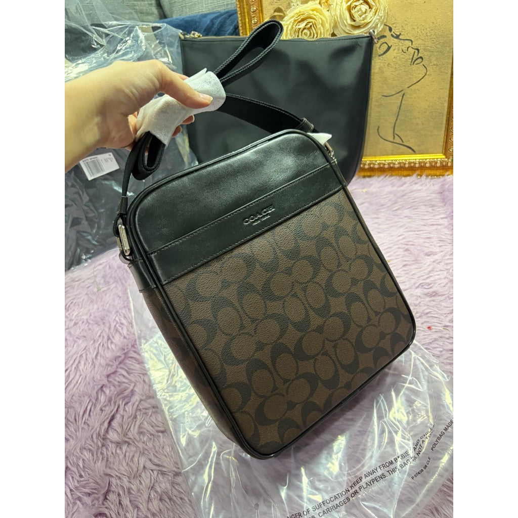 ORIG & IMPORTED RARE CCH Charles Flight Men Bag Brown