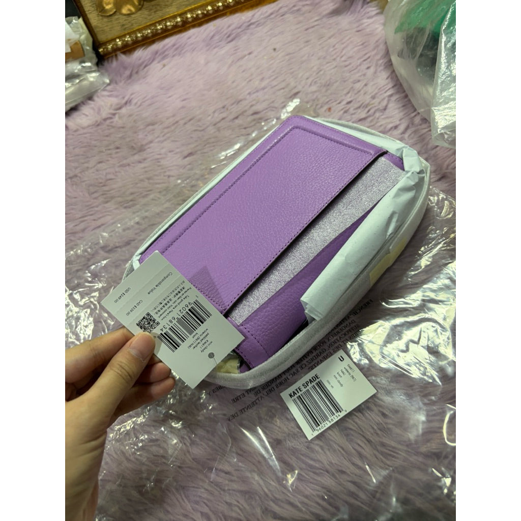 ORIG & IMPORTED KS Mini Knott Flap Crossbody Bag Lilac/Purple