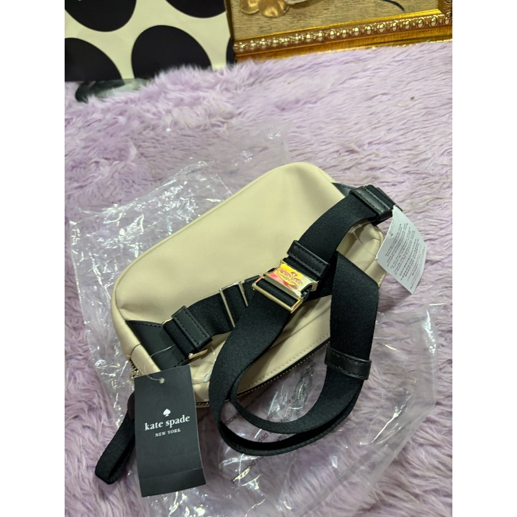 ORIG & IMPORTED KS Chelsea Small Nylon Belt Bag Warm Beige