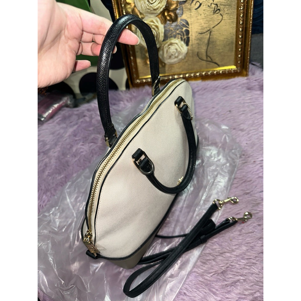 ORIG Preloved CCH Large Sierra Dome Satchel White Bag