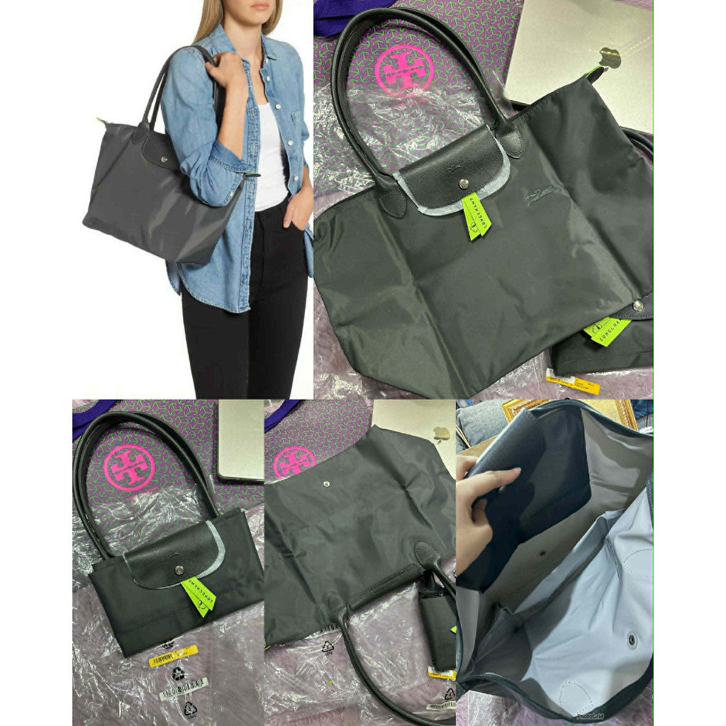 ORIG & IMPORTED Longchamp LC Le Pliage Large Long Handle Nylon Tote Bag