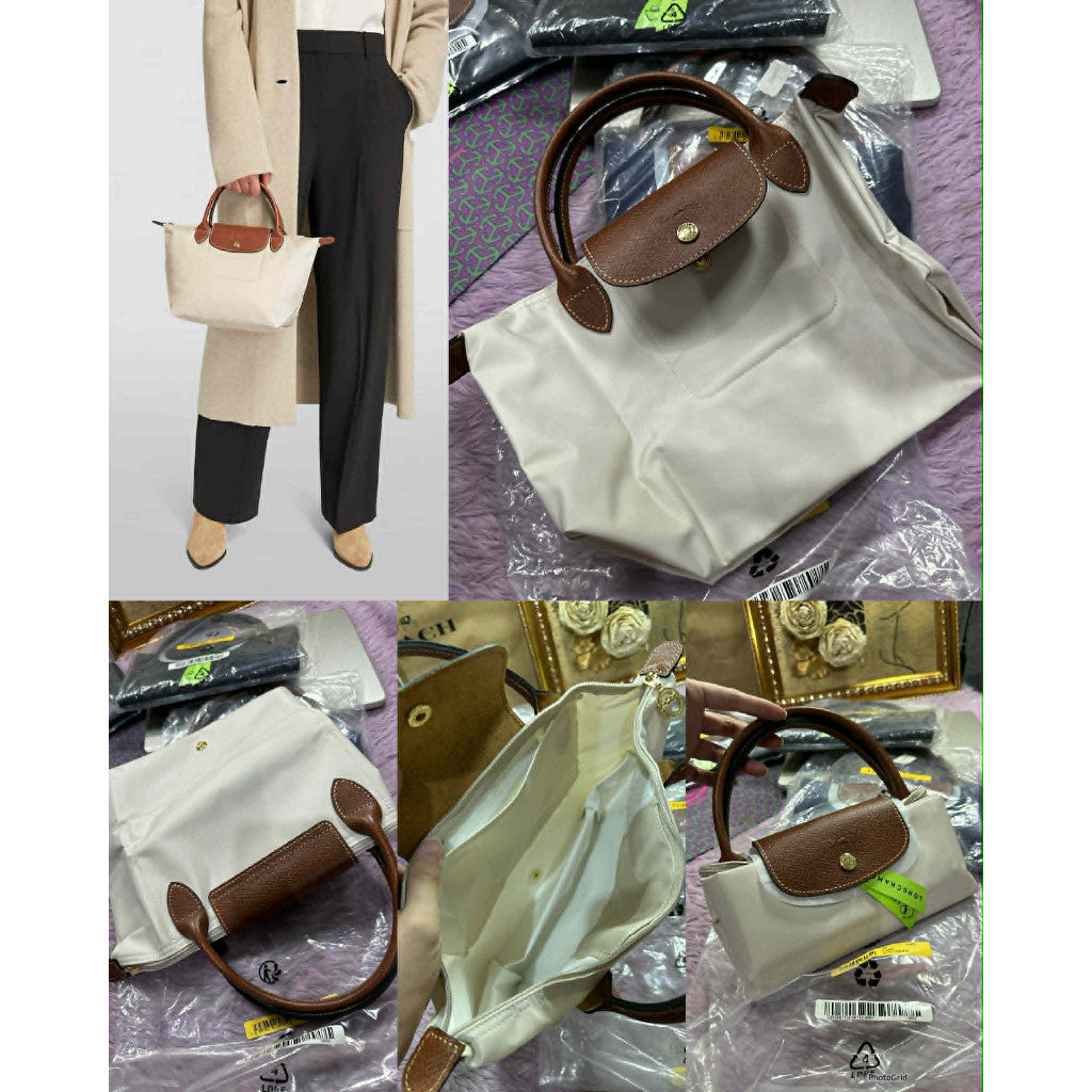 ORIG & IMPORTED Longchamp LC Le Pliage Small Short Handle Nylon Hand Bag