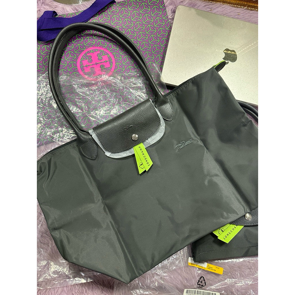 ORIG & IMPORTED Longchamp LC Le Pliage Large Long Handle Nylon Tote Bag