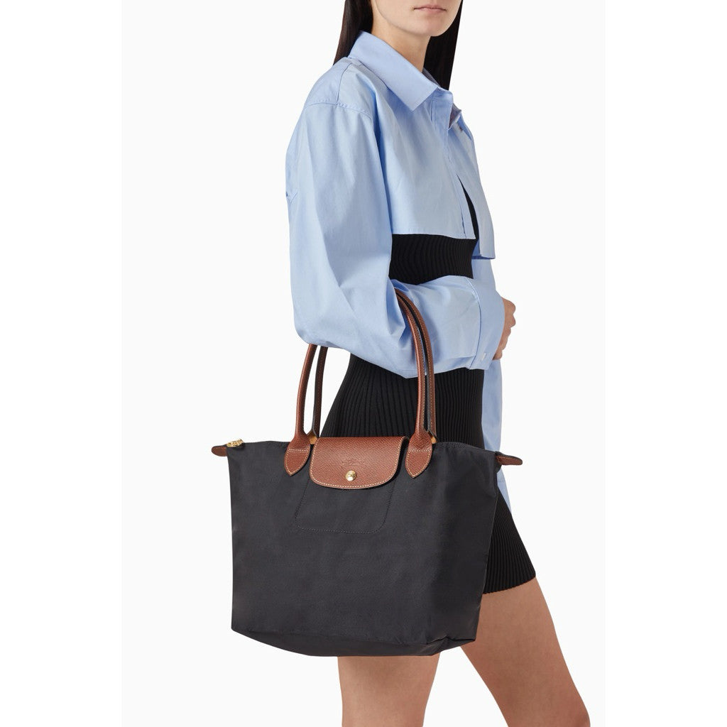 ORIG & IMPORTED Longchamp LC Le Pliage Large Long Handle Nylon Tote Bag