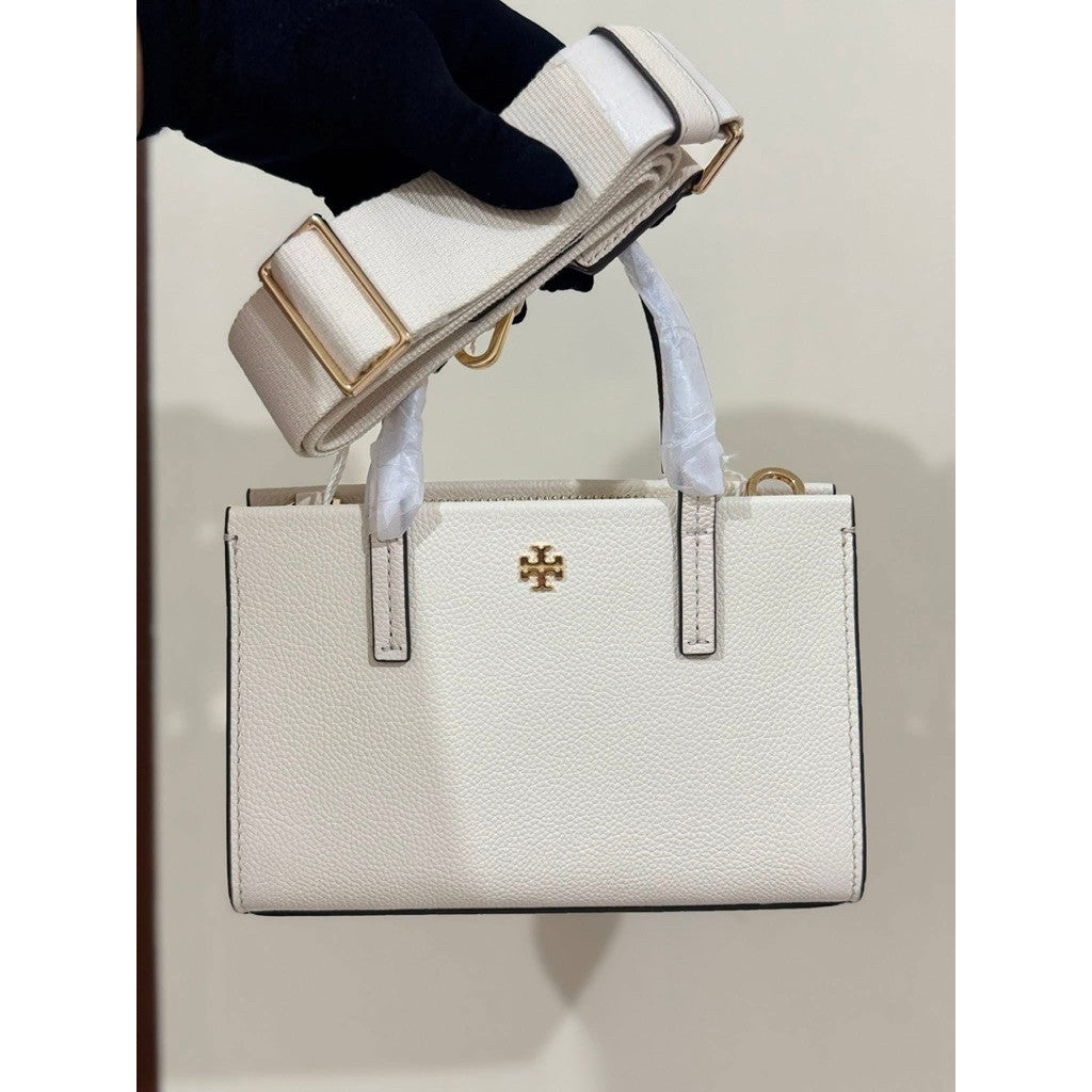 ORIG & IMPORTED TB Burch Women's Blake Mini Tote White Bag