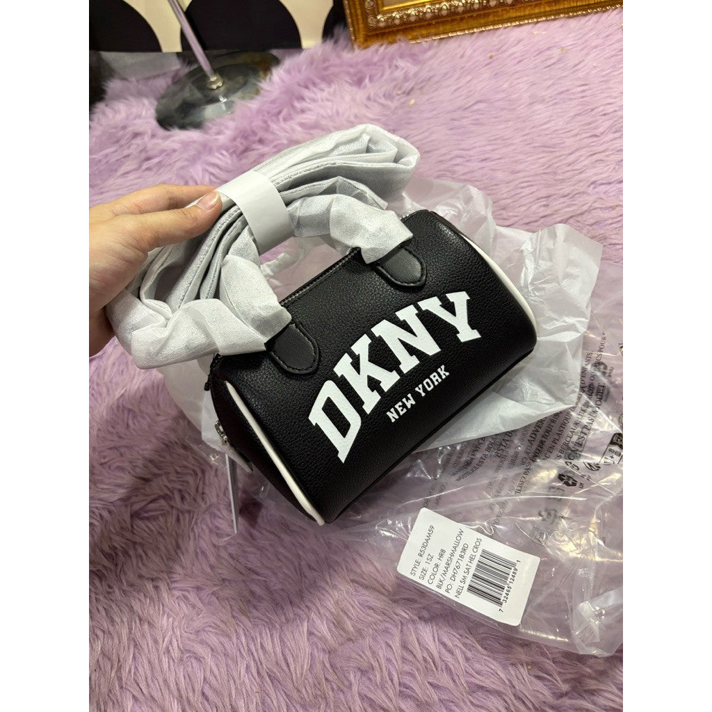 ORIG & IMPORTED DKNY Women's Nell Mini Satchel Duffle Crossbody Black Bag
