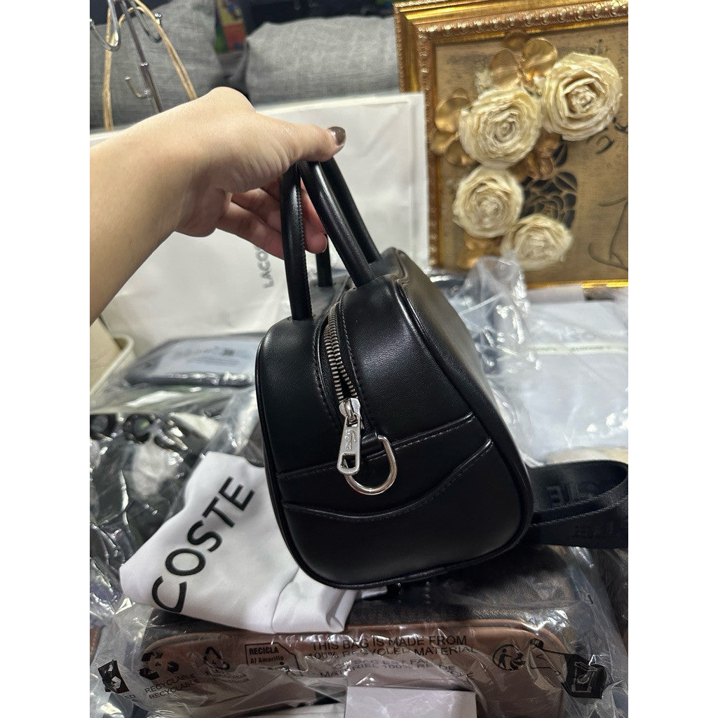 ORIG & IMPORTED LCT Lora Small Leather Top Handle Black Bag