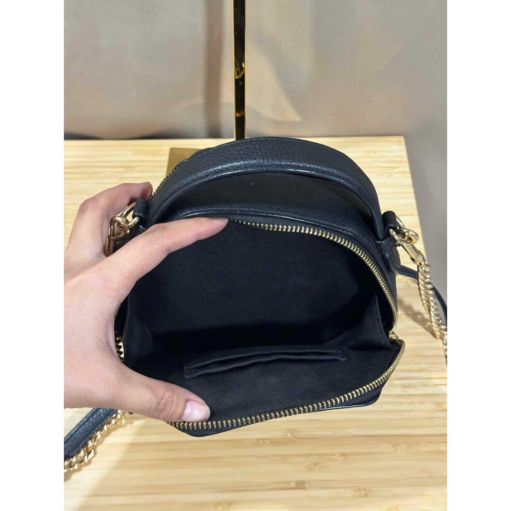 ORIG Preloved CCH RARE Hexagonal Crossbody Black Bag