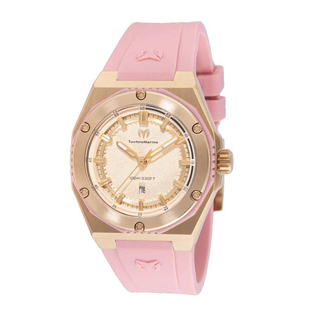 ORIG & IMPORTED Technomarine CORAL - TM-416082 36mm Pink Lady's Watch