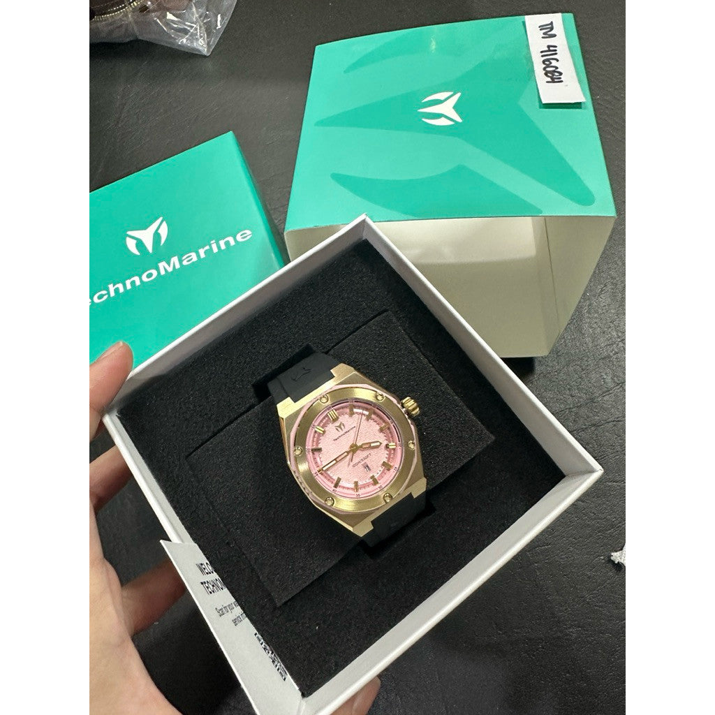 ORIG & IMPORTED Technomarine CORAL - TM-416084 36mm Black/Gold Lady's Watch