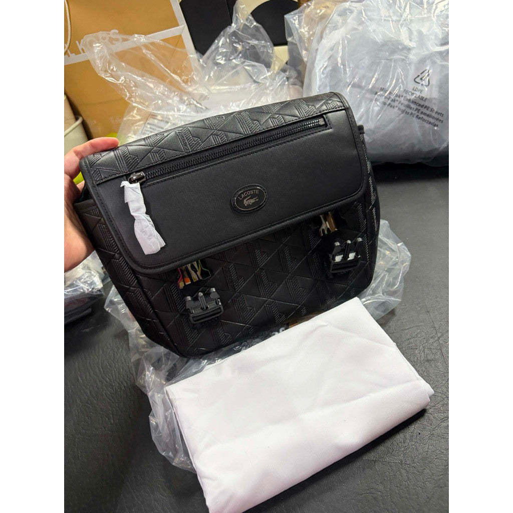 ORIG & IMPORTED LCT Nomogramme Small Flap Men's Black Bag