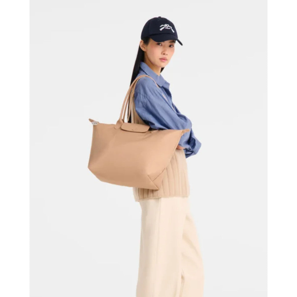 ORIG & IMPORTED Longchamp BEIGE Le Pliage One Tote bag