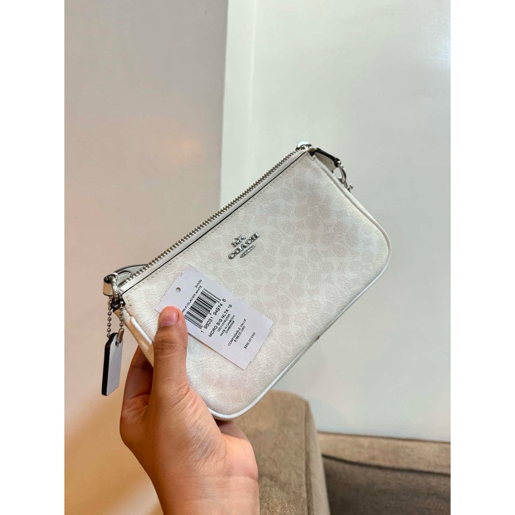 ORIG Preloved CCH Nolita 19 In Colorblock Micro Signature Canvas White Small Bag