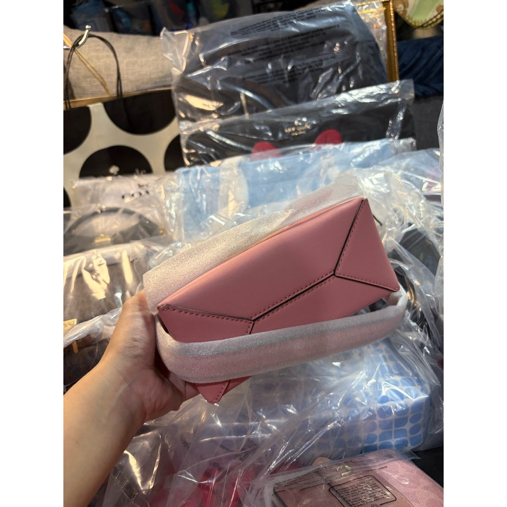 ORIG & IMPORTED MK Cece Extra-Small Mini Leather Crossbody Bag Pink