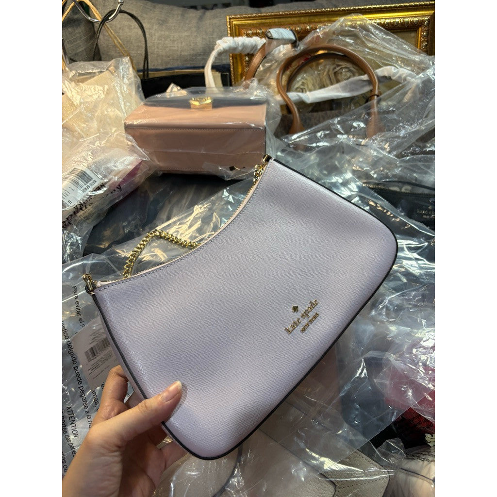 ORIG & IMPORTED KS Madison Convertible Crossbody Chain Shoulder Lilac/Lavender Bag