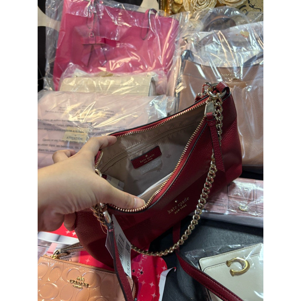 ORIG & IMPORTED KS Zippy Convertible Crossbody Red Shoulder Bag