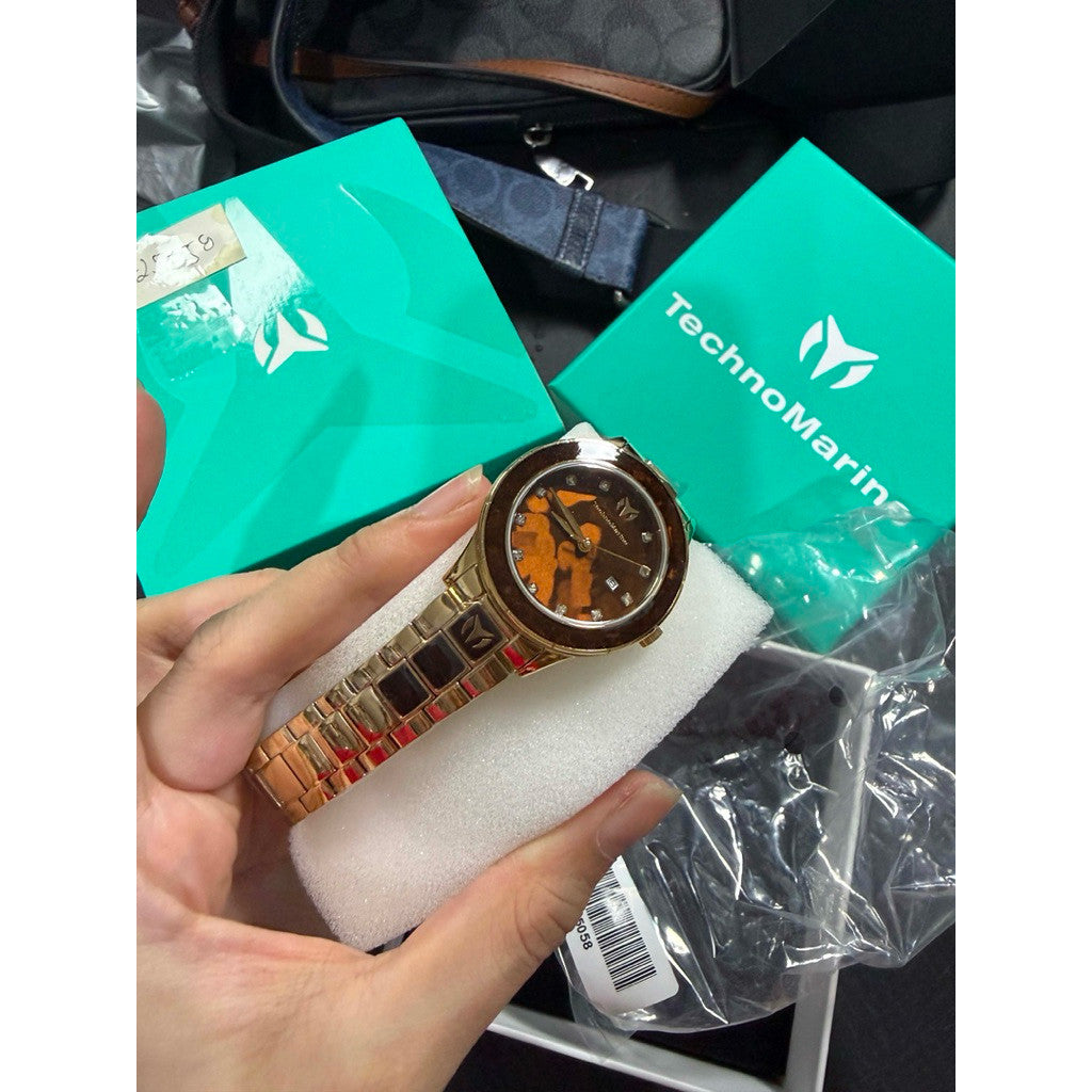 ORIG & IMPORTED Technomarine Sea - TM-725058 33mm Brown Women Watch