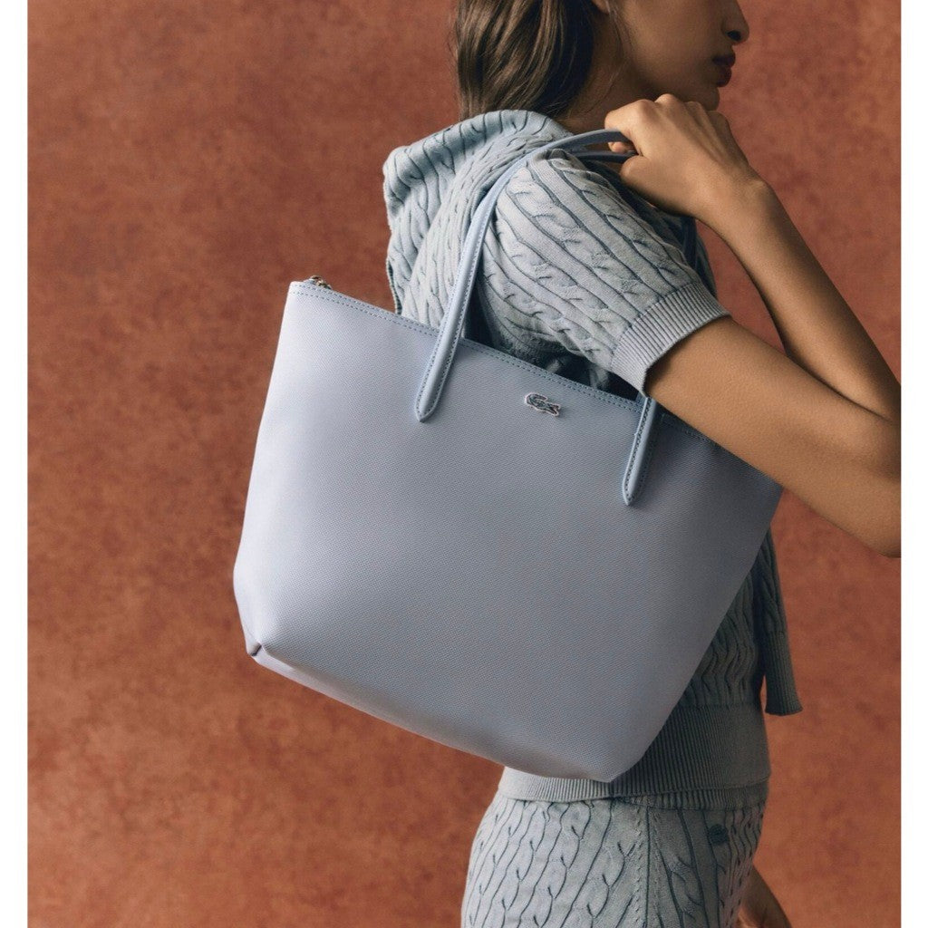 ORIG & IMPORTED Lacoste LCT L.12.12 Concept Tote Large and Small LAVENDER LILAC PURPLE BAG