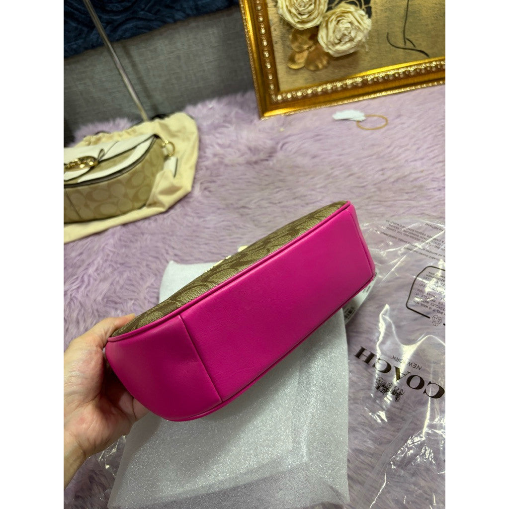 ORIG & IMPORTED Coach Teri Shoulder Bag in Khaki/Pink
