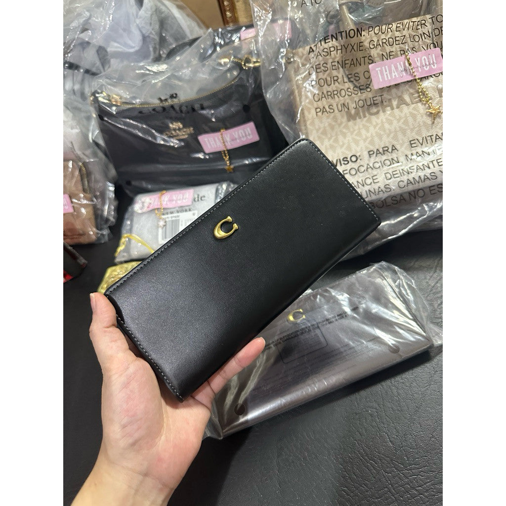 ORIG & IMPORTED Retail CCH Essential Slim Long Brown/Black Wallet