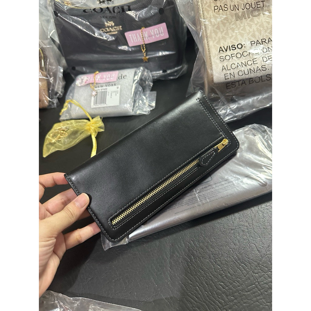 ORIG & IMPORTED Retail CCH Essential Slim Long Brown/Black Wallet