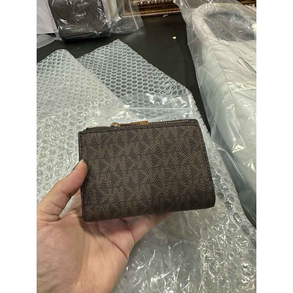 ORIG & IMPORTED MK Greenwich Medium Trifold Brown Wallet
