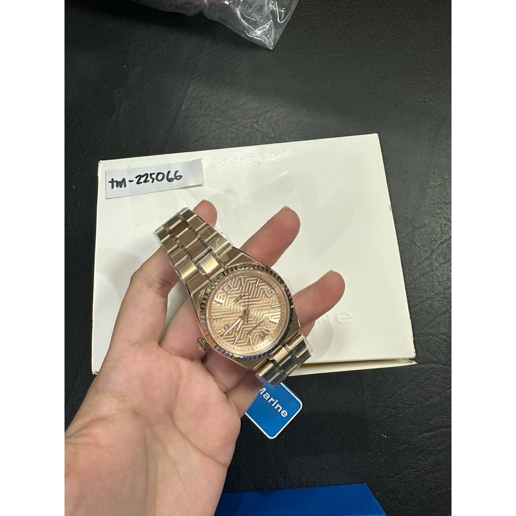 ORIG & IMPORTED Technomarine TERRA NOVA TM-225066 36mm Rose Gold Lady's Watch