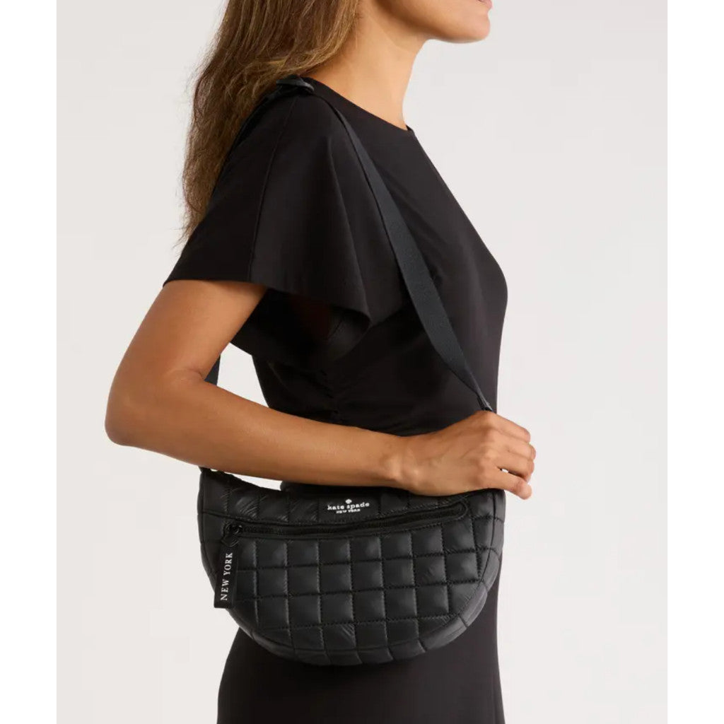 ORIG Preloved KS Camden Quilted Sling Black Bag
