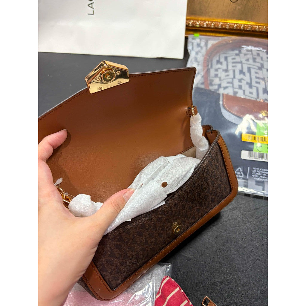 ORIG & IMPORTED MK Soho Small Logo Convertible Crossbody Brown Bag