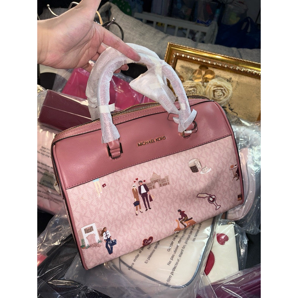 ORIG & IMPORTED MK Jet Set Medium Duffle Bag Powder Pink