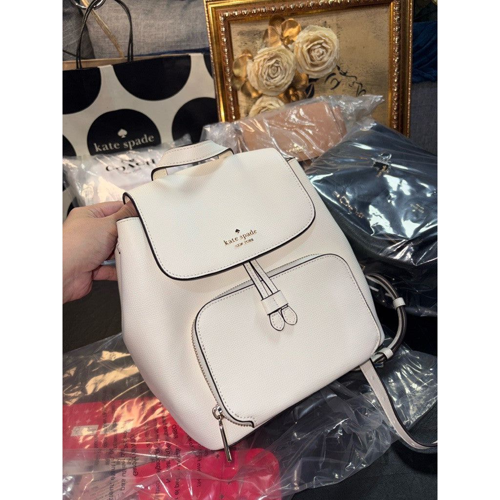 ORIG & IMPORTED KS Kristi Medium Flap Backpack White Bag