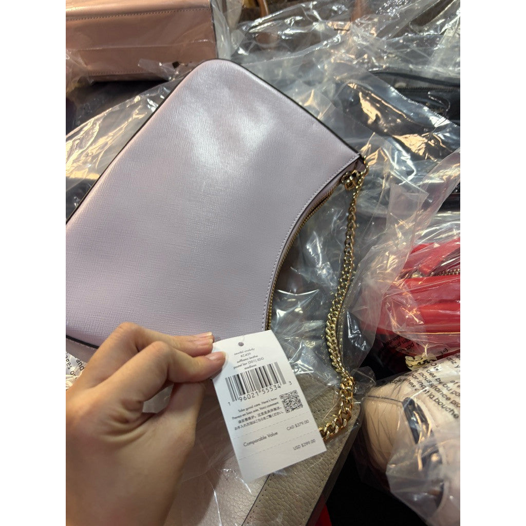 ORIG & IMPORTED KS Madison Convertible Crossbody Chain Shoulder Lilac/Lavender Bag
