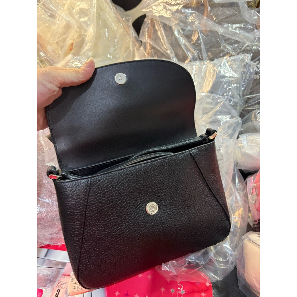 ORIG & IMPORTED KS Monica Small Flap Crossbody Black Bag
