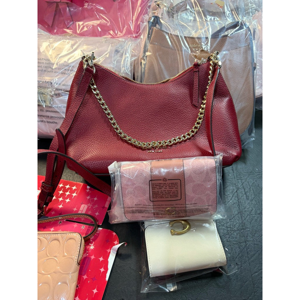 ORIG & IMPORTED KS Zippy Convertible Crossbody Red Shoulder Bag