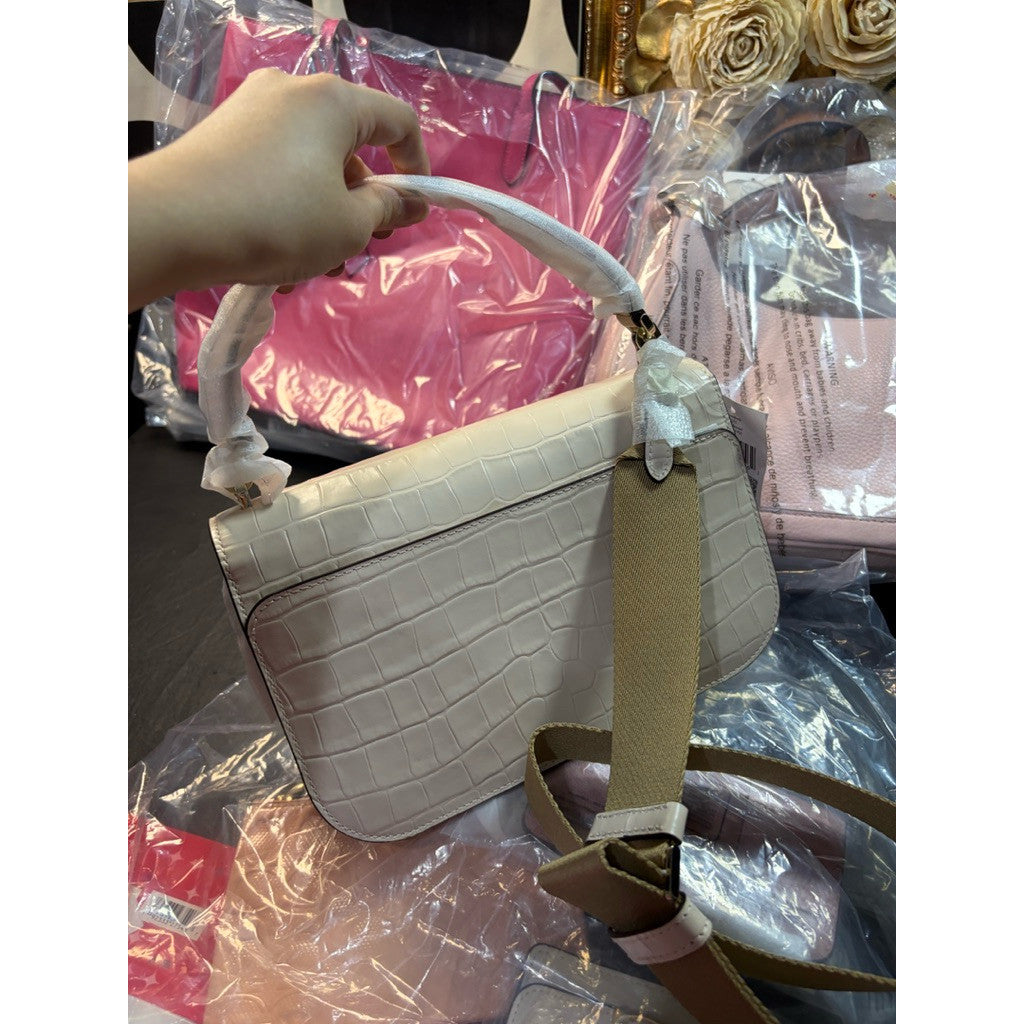 ORIG & IMPORTED KS Audrey Flap Crossbody Cream/White Bag