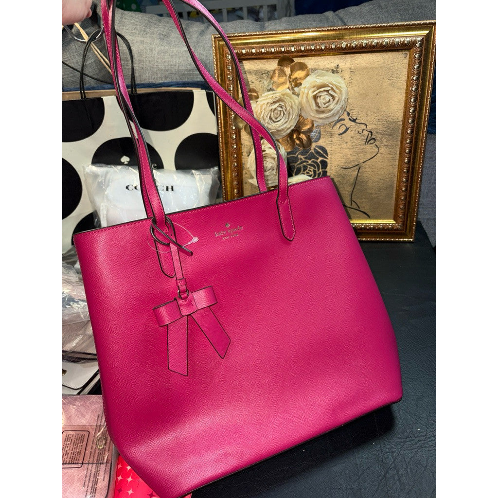 ORIG & IMPORTED KS Brynn Medium Tote Bag Pink Ruby