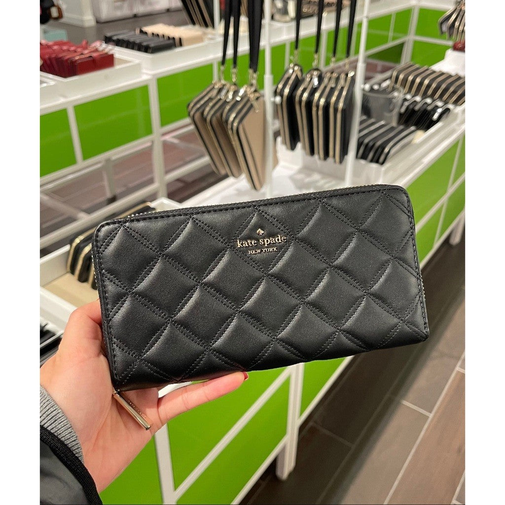ORIG & IMPORTED KS Natalia Large Continental Long Wallet in Black